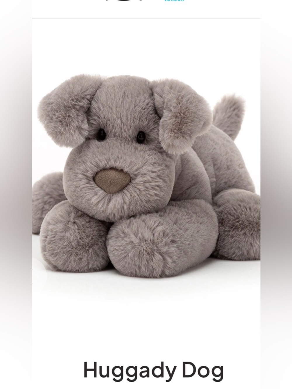 Retired Jellycat London Huggady Dog